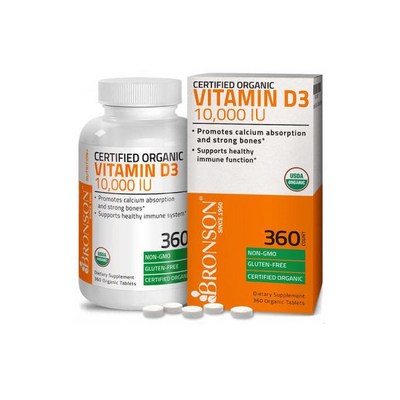 Bronson Vitamin D3 브론슨 VitaminD3 10000 IU 360정 매일_강력한 효능