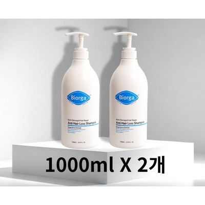 [best] 바이오가 바이오틴 손상모발개선 탈모완화 샴푸 1000ml 바이오틴탈모샴푸 탈모샴푸 바이오틴샴푸 비오틴샴푸 손상모발 건강모발, 1개, 2L_탈모 예방력 UP