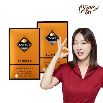 그레인온 골드 카무트효소 2개월분(90g x 2개), 90g, 2개