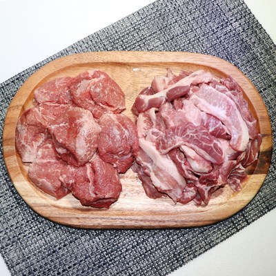 국내산 김해 더바른 뒷고기 특수부위 모듬 (냉장) 1kg 1팩