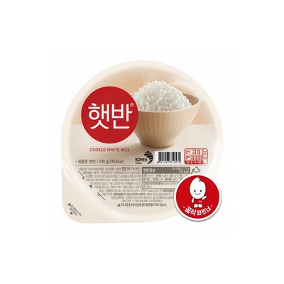  햇반 백미밥 210g 중간공기, 24개 _맛있고 간편한 햇반210g으로 한 끼 식사 완성하기