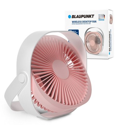 블라우풍트 탁상용 무선 선풍기 BLP-DF311G/P, 핑크