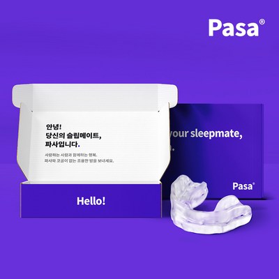 파사 코골이 수면무호흡 완화 방지기구 스타터팩, 스타터팩은 스마트파사의 구독 체험판입니다., 1개