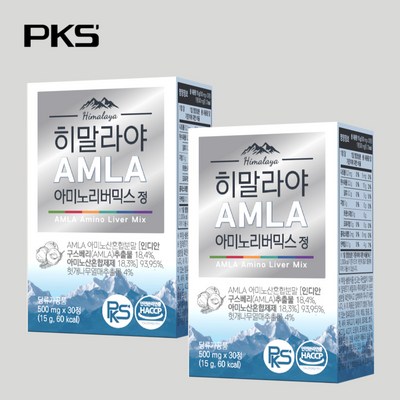 PKS' 숙취해소제 숙취해소 특허물 아미노리버믹스 500mg, 2개, 30정_숙취 군살 없애는 숙취해소제500