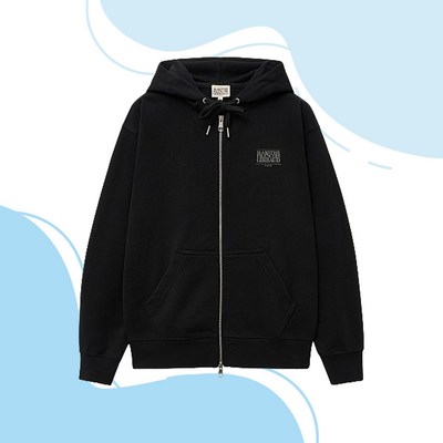 [국내정품] 마리떼 프랑소와 저버 BIG CLASSIC LOGO HOODIE ZIPUP black