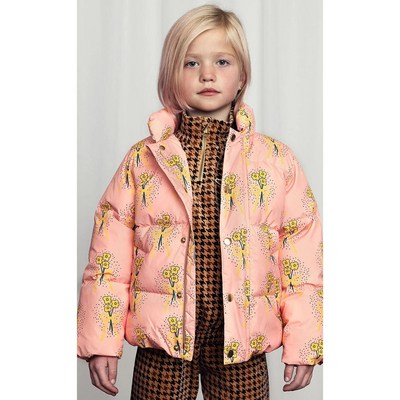 [MINI RODINI] 미니로디니 24FW 키즈 패딩 Winter flowers aop city puffer jacket 2471011328_스타일리시한 미니로디니패딩