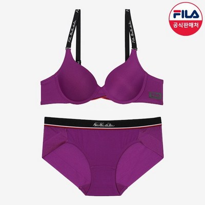 FILA 인핏 모노 레터링 여성속옷셋 퍼플 FI4BAD1441F_RPU_SET