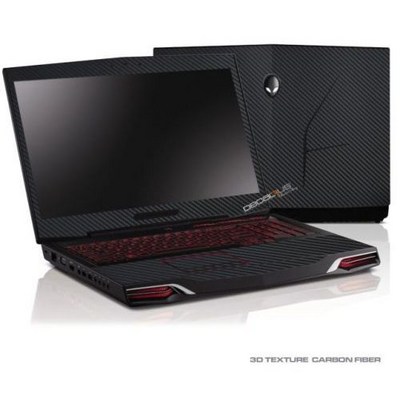 [해외] KH 노트북 스티커 데칼 탄소 섬유 가죽 커버 수호자 ALIENWARE M15 R2 ALW15M 15.6&amp;QUOT;, 1개, Black Carbon fiber