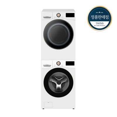 LG 트롬 세탁기 건조기세트 F24WDLA-9WL (F24WDLA+RH19WTLN) 24KG+19KG 1등급 화이트