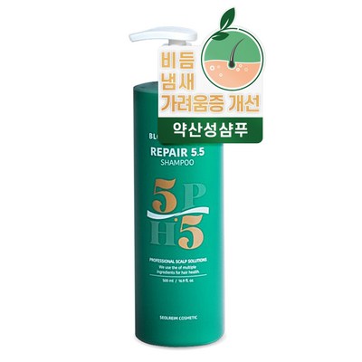 [모발영양특허제품] 리페어5.5 지루성 두피염 비듬 모발 샴푸, 1개