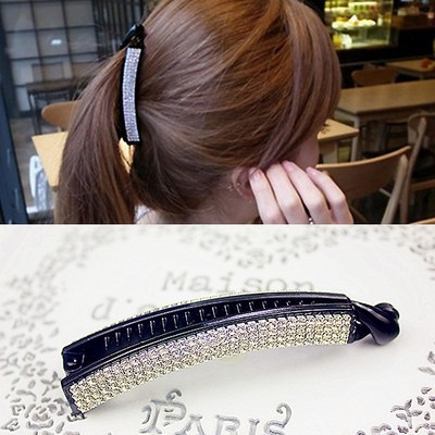 kirakirashop 바나나 클립 큐빅 헤어집게핀