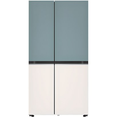 [색상선택형] LG전자 디오스 오브제컬렉션 양문형 냉장고 메탈 832L 방문설치, S834MTE10