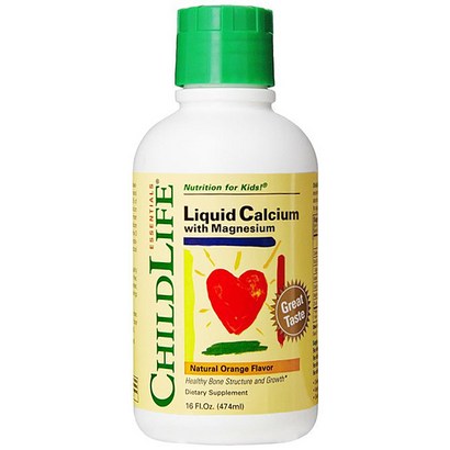 Chidife Essentias iquid Caciu 차일드라이프 에센셜 리퀴드 칼슘 마그네슘 16Foz