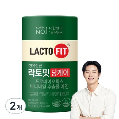 락토핏 생유산균 당케어, 120g, 2개