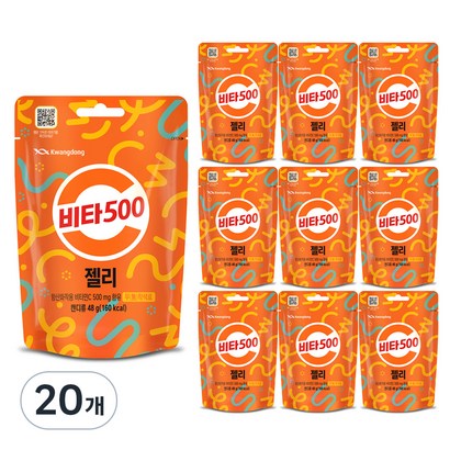 광동 비타500 젤리, 48g, 20개