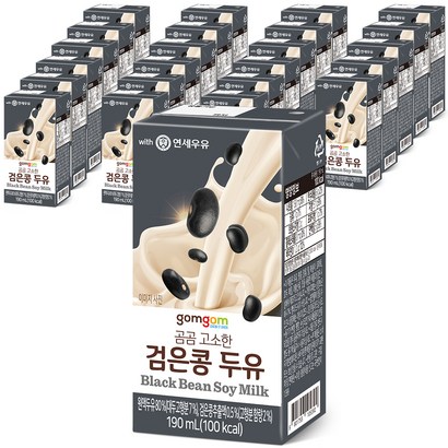 곰곰 고소한 검은콩 두유, 190ml, 24개