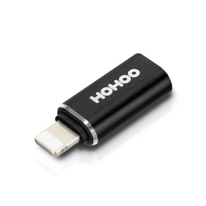 호후 USB-C to Lightning 미니 젠더, 27mm, 블랙, 1개