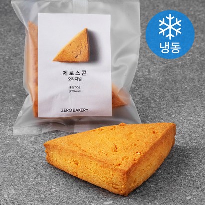 제로베이커리 제로 스콘 (냉동), 55g, 1봉