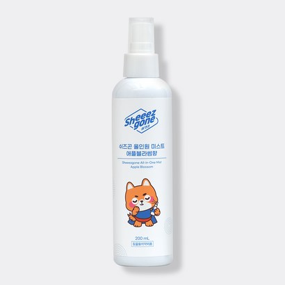 쉬즈곤 강아지 올인원 저자극 미스트 애플블라썸향, 1개, 200ml