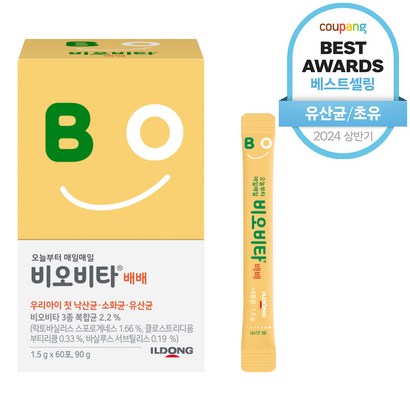 비오비타 배배 유아 유산균, 1.5g, 60개입, 1개
