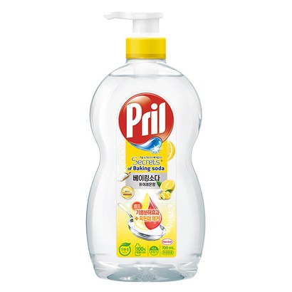 프릴 베이킹소다 주방세제 퓨어 레몬, 700ml, 1개