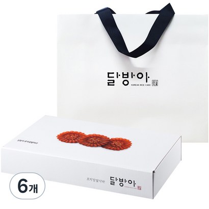 달방아 호박찹쌀약과 20p + 쇼핑백, 800g, 6세트