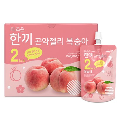 더존건강 더조은 한끼곤약젤리 복숭아, 150g, 10개