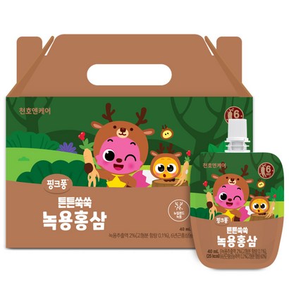 천엔케어 튼튼쑥쑥 어린이 녹용홍삼즙 리뷰 후기