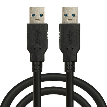 컴길 USB30 연장케이블 수-수 블랙