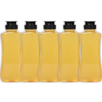 리빙패밀리 원터치 꿀병 용기 블랙뚜껑, 1000ml, 5개