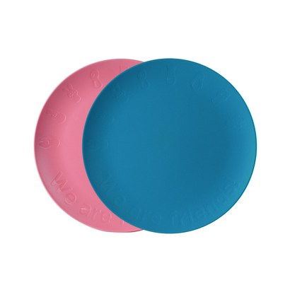 나인웨어 데일리 파티 프렌즈 원형 접시 블루  핑크 리뷰후기