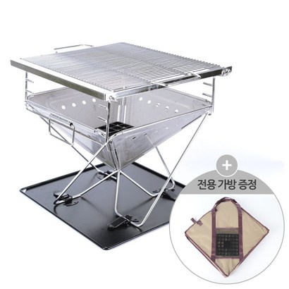 [CA TIE] 캠프타임 접이식 캠핑화로대 불멍화로 바베큐그릴 TR-B