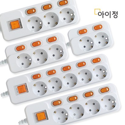 아이정 국산 개별 절전 멀티탭 2구 3구 4구 5구 6구 리뷰후기