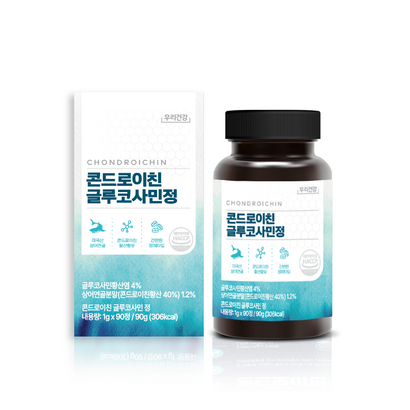 우리건강 콘드로이친 글루코사민정 90정 상어연골분말