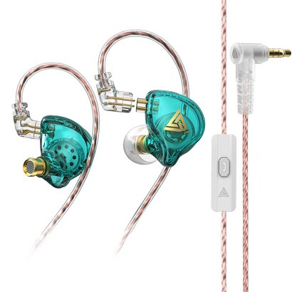 AK6 US 이어 버드 유선 이어 후크 3 잭 HiFi 이어폰 소음 차단 동적 휴대용 러닝 워킹 헤드셋