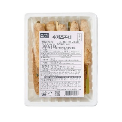 수제 완자꼬치 쯔꾸네 550g(55g 10ea) X 8팩 BOX [츠쿠네 모노마트], 8개, 550g