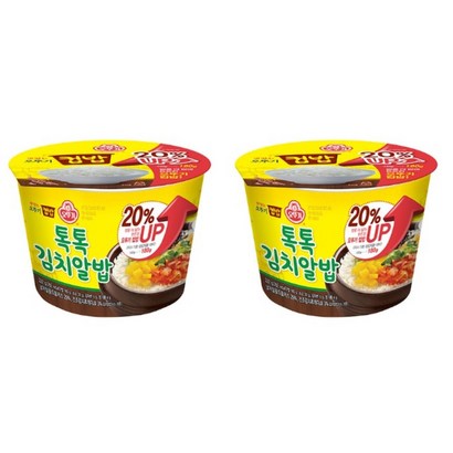 오뚜기 맛있는 컵밥 톡톡김치알밥, 222g, 12개