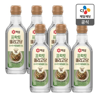 백설 프락토 올리고당, 700g, 6개