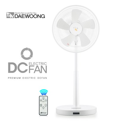 대웅모닝컴 DC모터 스탠드형 리모컨 선풍기 DWF-DC7201WS