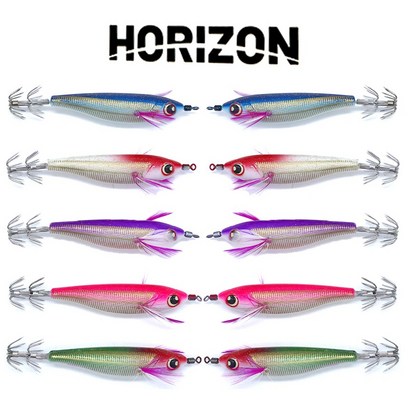 HORIZON 골든 레이저 에기 문어 갑오징어 쭈꾸미 5개 10개 세트, 핑크, 170g, 90mm