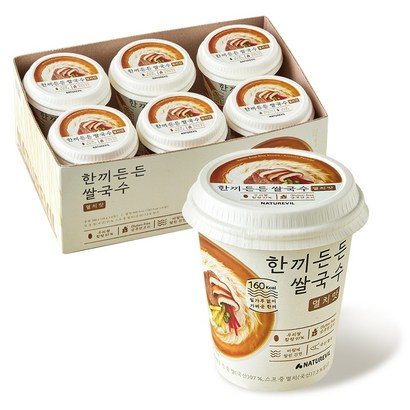 한끼든든 쌀국수 멸치맛 소컵, 6개