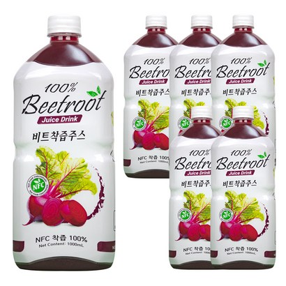 파모빗 저온 착즙 레드비트즙 주스 100% 1000ml, 1L, 6개, 6개