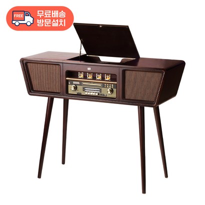 [무료방문설치] 아이이피 i9100V 진공관 엔틱오디오 턴테이블 블루투스 CD 카세트테이프