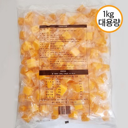 [론칭특가] 생망고 고함량 디저트 애플 망고젤리 1kg+1kg, 2개, 1kg