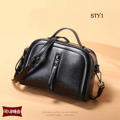 [국내배송] STY1 럭셔리 여성 소가죽 크로스백 미니 가방