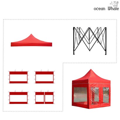 오션웨일 접이식 야외 천막 2x2 ABD세트  주차 행사용 포장마차 캐노피 천막