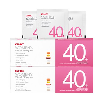 GNC 우먼스 비타팩 프로그램 40+, 40+ 여성용, 2개, 30회분