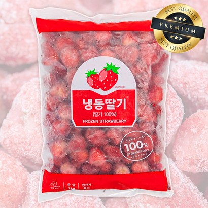 당도최강 프리미엄 가당 냉동딸기, 1개, 1kg