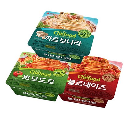 [롯데] 쉐푸드 스파게티 3종세트
