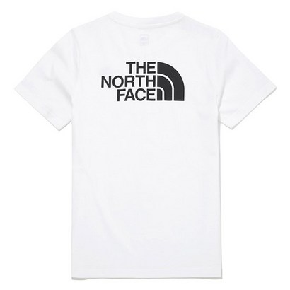 [노스페이스] 키즈 TNF 로고 반팔 라운드티 NT7UN02T_WHT